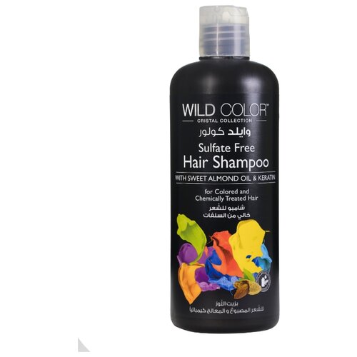 Wild Color Sulfate Free - Вайлд Колор Безсульфатный шампунь для окрашенных и поврежденных волос с маслом миндаля, 500 мл -