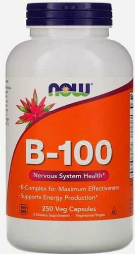 Изображение товара NOW FOODS B-100 Complex (Б-100 Комплекс) 250 вег капсул (Now Foods)