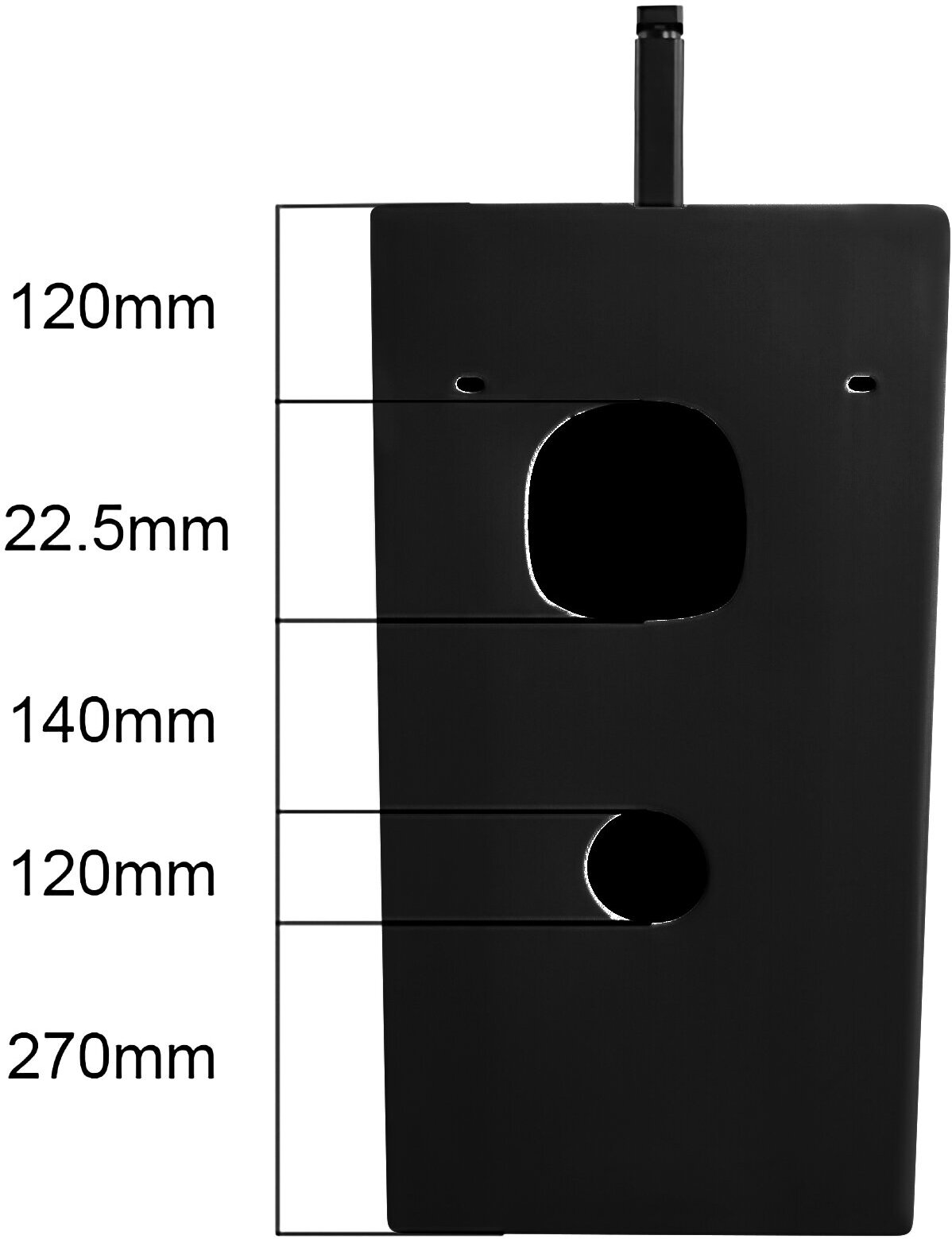 Раковина AZARIO COMELLA 48 черный матовый AZ-314MB - фотография № 4