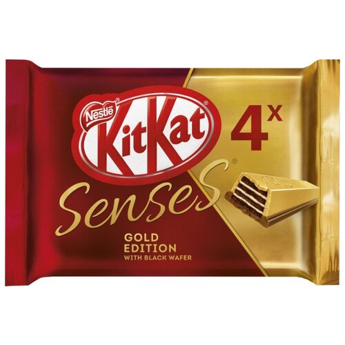 фото Батончик kitkat senses gold edition deluxe caramel, 29 г, 4 шт.