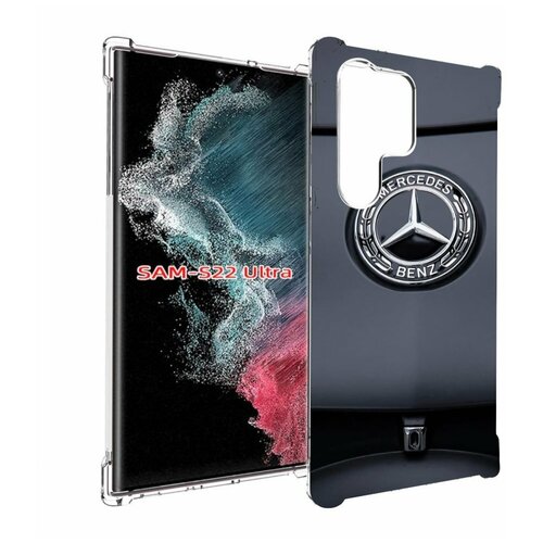 Чехол MyPads мерседес 7 мужской для Samsung Galaxy S23 Ultra задняя-панель-накладка-бампер