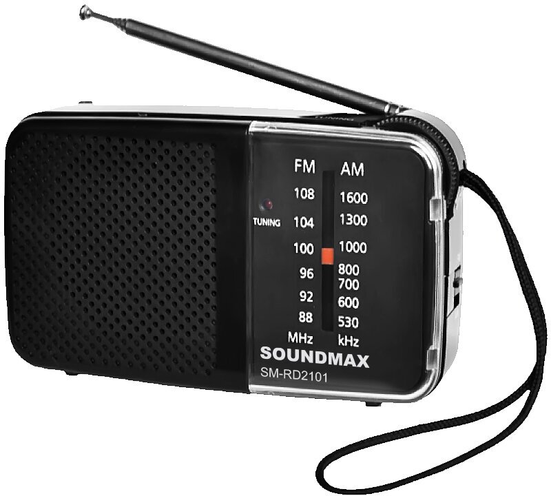 Радиоприемник Soundmax SM-RD2101 FM+ 72-108 МГц 35 чёрный
