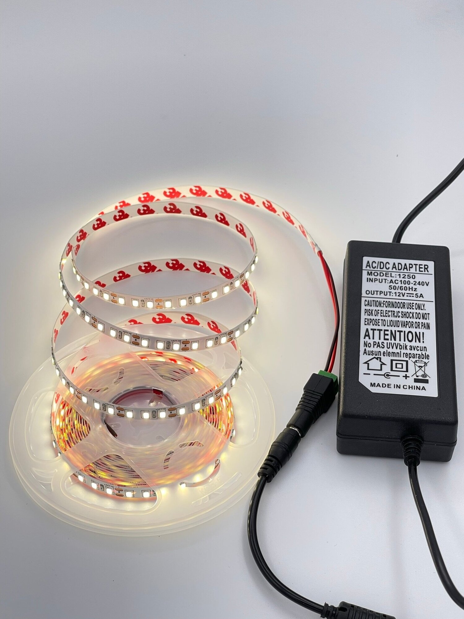 Комплект светодиодной ленты 11W, 2835-120D-IP20 12V 4000K, Нейтральный белый