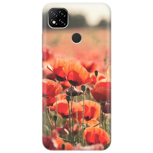 фото Re:pa чехол - накладка artcolor для xiaomi redmi 9c с принтом "маки"