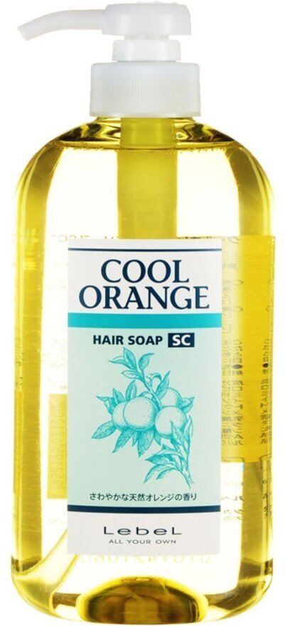 Lebel Cool Orange Hair Soap Super Cool Шампунь для волос "Супер Холодный Апельсин", 600 мл