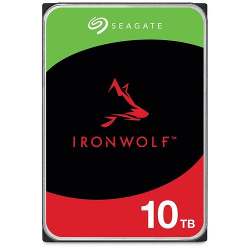 Seagate Жесткий диск HDD Seagate SATA3 10Tb IronWolf NAS 7200 256Mb 1 year seagate жесткий диск seagate sata iii 10tb st10000nt001 nas ironwolf pro 512e 7200rpm 256mb 3 5 st10000nt001