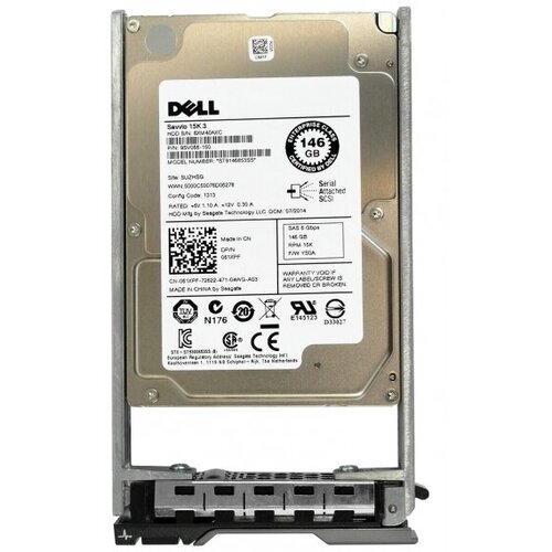 Жесткий диск Dell 61XPF 146Gb SAS 25 HDD 1730000₽