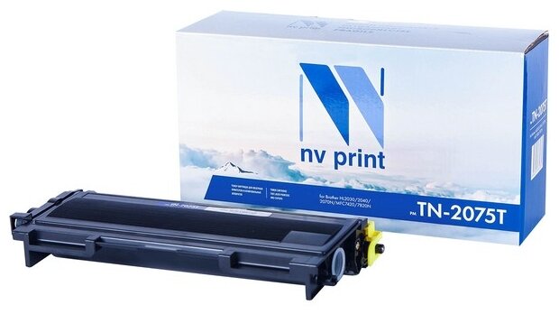 Картридж NV Print TN-2075T для Brother, 2500 стр, черный