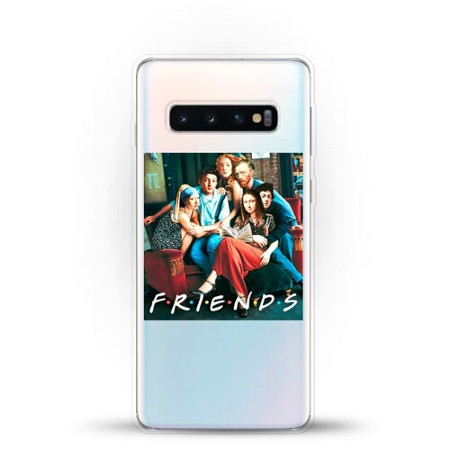 фото Силиконовый чехол друзья на samsung galaxy s10 andy & paul