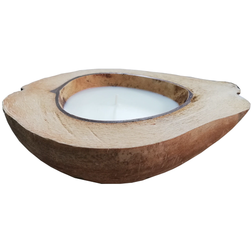 Свеча ароматическая в натуральном кокосовом орехе аромат Баунти Кокос , Gift'n'Home