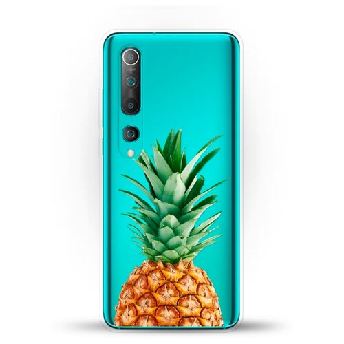 фото Силиконовый чехол ананас на xiaomi mi 10 pro andy & paul