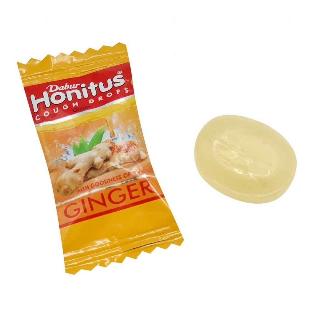 Леденцы от кашля Хонитус , Мёд Имбирь , Дабур / Dabur Honitus Cough ...