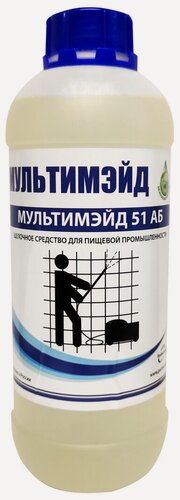 Изображение товара Концентрированный жироудалитель Мультимэйд 51 АБ / обезжиривание поверхностей / 1 л