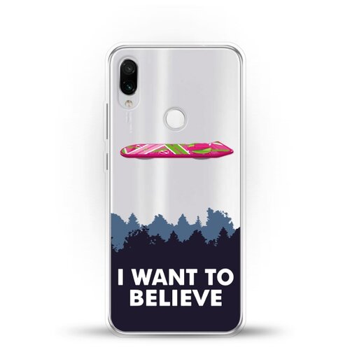 фото Силиконовый чехол i want to believe на xiaomi redmi note 7 pro andy & paul