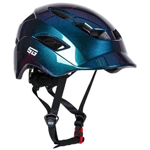 Шлем защитный STG, TS-51, M, синий шлем защитный stg ts 33 с визором и фонарем m белый