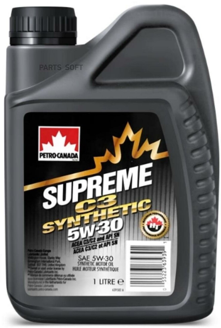 PETRO-CANADA MOSNC53C12 PETRO-CANADA м/м синт. дя бенз. и диз. дв. SUPREME C3 SYNTHETIC 5W-30 1