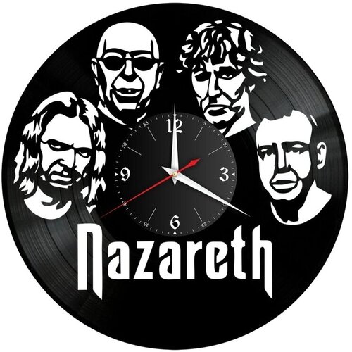 Настенные часы из виниловой пластинки Nazareth /виниловые/из винила/часы пластинка/ретро часы
