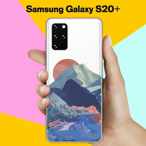 Силиконовый чехол Горы на Samsung Galaxy S20+ силиконовый чехол снежные горы на samsung galaxy s20