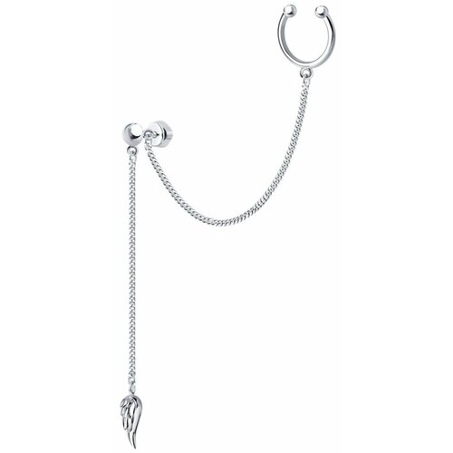 Серьга Серьга из серебра 94170170, серебро, 925 проба, родирование, серебряный vechno серьга из серебра blade earring