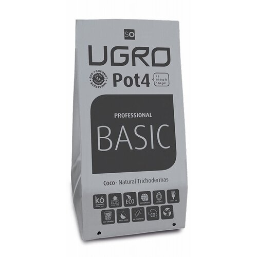 Кокосовый субстрат UGro Pot 4 кокосовый субстрат ugro basic small 11л не требует промывки