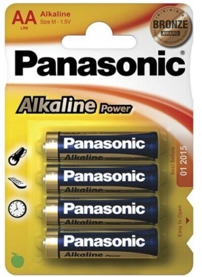 Элемент питания Panasonic Alkaline Power LR6 AA бл 4