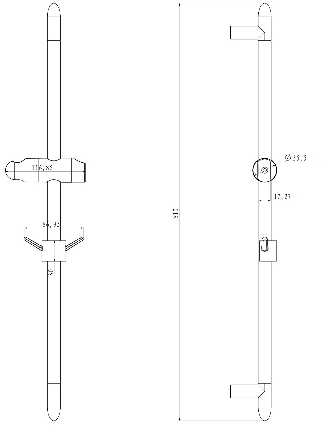 Стойка для душа Lemark LM8063C