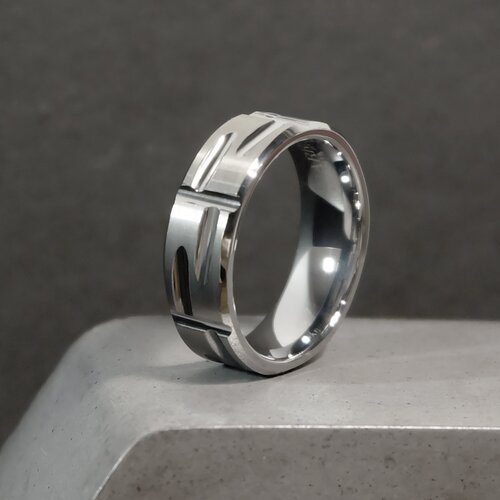 Кольцо обручальное CARRAJI, размер 18, серебряный