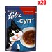 Влажный корм Felix Суп для взрослых кошек, с говядиной, пауч, 48 г. 20 шт