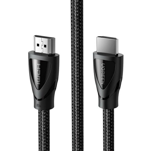 Аксессуар Ugreen HD140 HDMI A M/M Cable with Braided 1m Black 80401 кабель ugreen hd119 40105 4k hdmi cable male to male braided длина 15м цвет черный