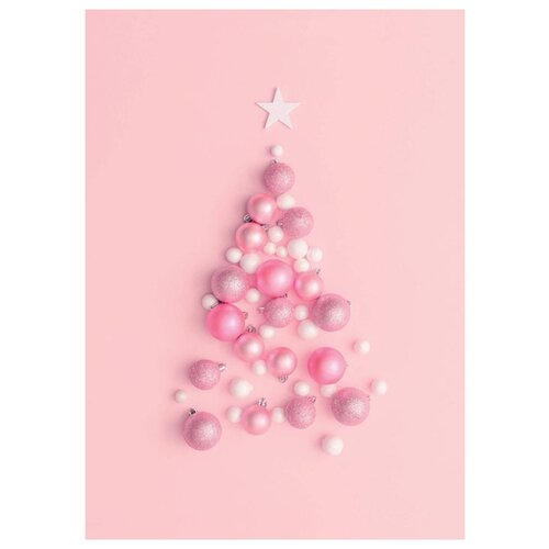 фото Блокнот pink christmas tree с резинкой (розовый) эксмо