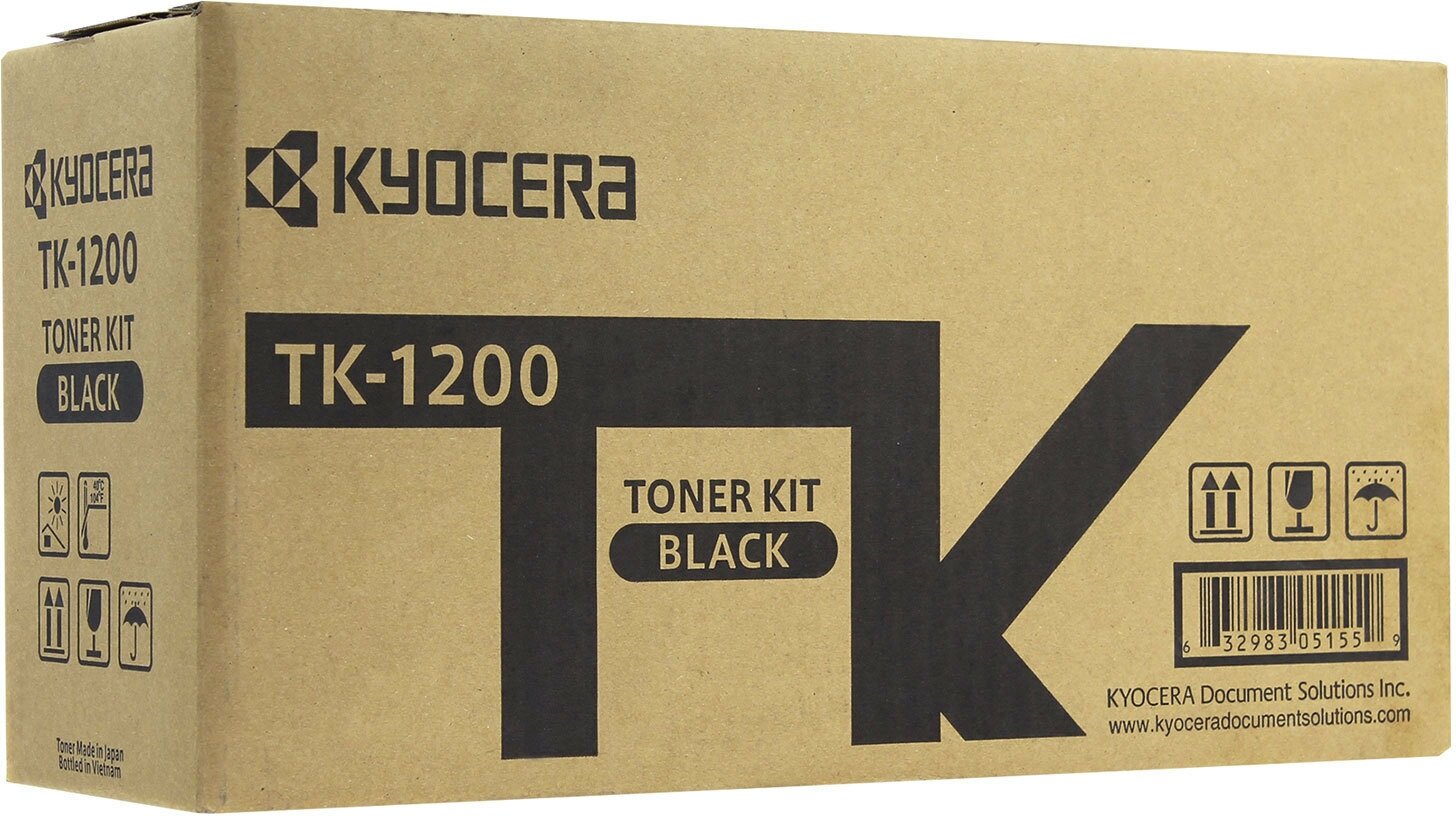 Тонер-картридж KYOCERA (TK-1200) P2335/M2235dn/M2735dn/M2835dw, ресурс 3000 стр, оригинальный /Квант продажи 1 ед./