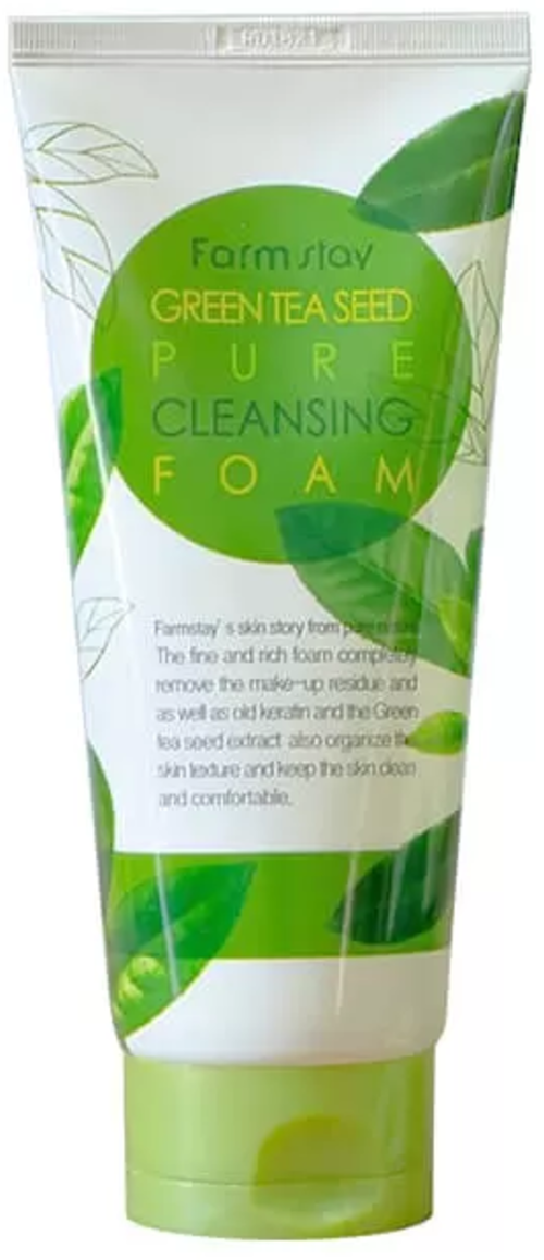 FarmStay Пенка для умывания - Green tea seed pure cleansing foam, 180мл