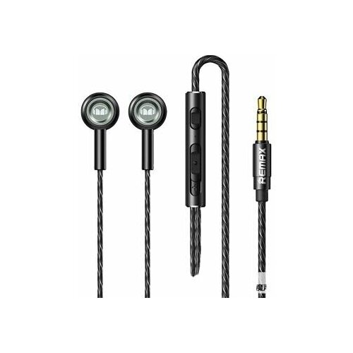 Гарнитура REMAX MONSTER RM-598a Metal Wired Earphone микрофон, подключение Type-C, серый