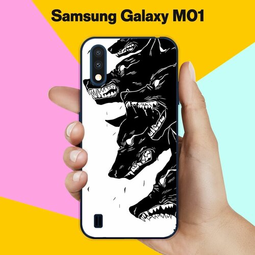Силиконовый чехол на Samsung Galaxy M01 Волки / для Самсунг Галакси М01