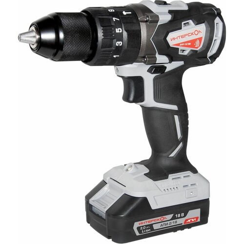 Дрель аккумуляторная Интерскол ДАУ-1318В АПИ кейс 20Ач 1381000₽