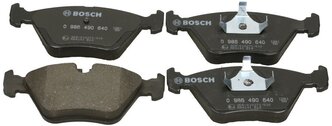 Дисковые тормозные колодки передние Bosch 0986490640 для BMW (4 шт.)