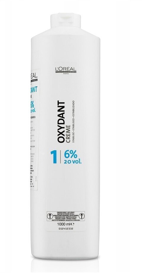 Loreal Professionnel Oxydant Creme - Лореаль Оксидент-крем 6% к краске Majirel, 1000 мл -