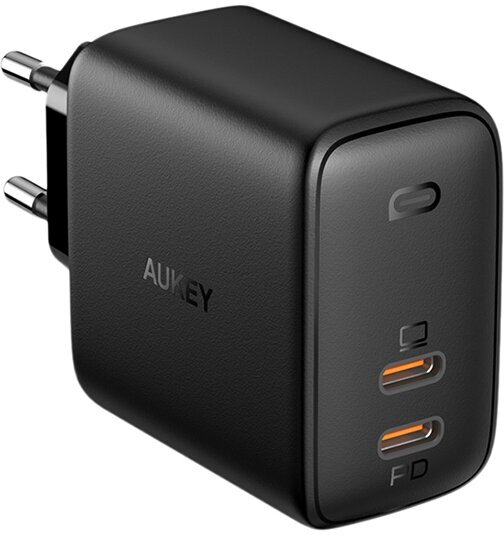 Aukey СЗУ Aukey PA-B4 PD 65W 3A/2USB-C Black черное