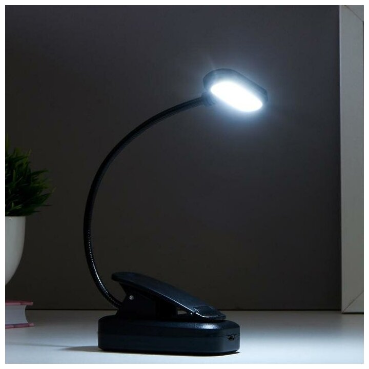 Светильник 16108/1 LED USB черный 5,3х8,2х22,5 см 5091628 - фотография № 2