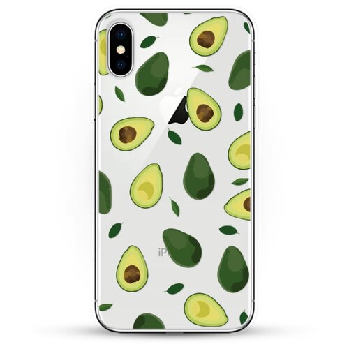 фото Силиконовый чехол узор из авокадо на apple iphone x andy & paul
