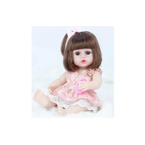 фото Кукла реборн / девочка в розовом платье академия красоты
