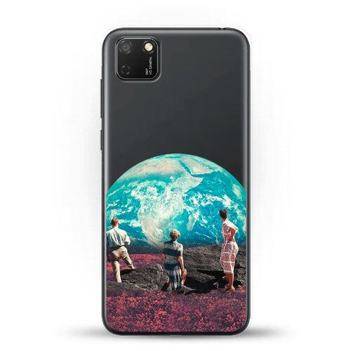 фото Силиконовый чехол вид на землю на huawei y5p andy & paul