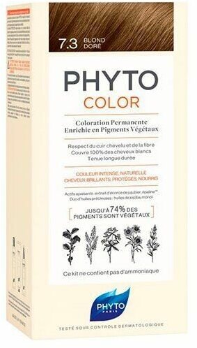Фито фитоколор крем-краска для волос тон 7.3 (золотистый блонд)