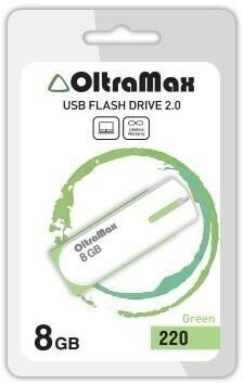 USB флэш-накопитель (OLTRAMAX OM-8GB-220-зеленый)