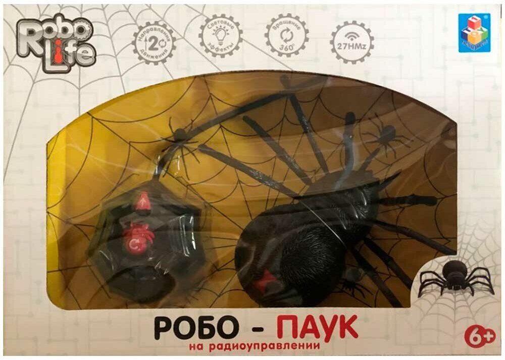 1toy T19034 RoboLife игрушка "Робо-паук" (свет, звук, движение) на р/у - фото №15