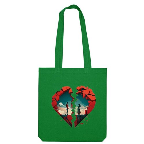 фото Сумка шоппер us basic, зеленый