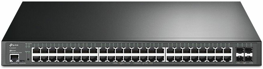 48-портовый гигабитный управляемый коммутатор TP-Link TL-SG3452XP JetStream PoE+ уровня 2+ с четырьмя слотами SFP+ 10 Гбит/с