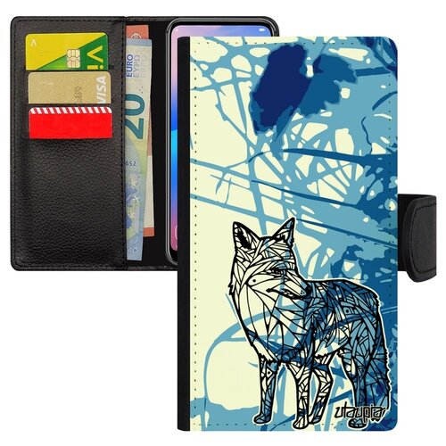 фото Чехол книжка на мобильный iphone xs, "лиса" коварная fox utaupia