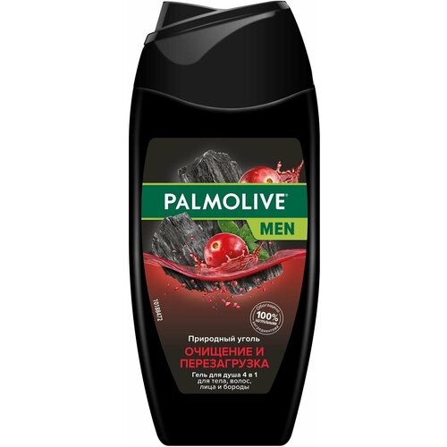 Palmolive гель для душа и шампунь 4 в 1 Men Очищение и перезагрузка, 250 мл