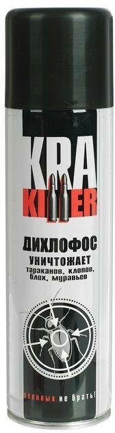 KRA Аэрозоль от ползающих насекомых "KRA Killer" Дихлофос, 230 мл - фотография № 3